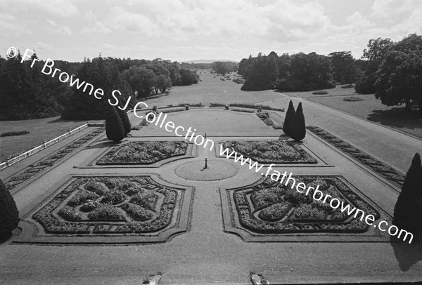 ADARE MANOR  GARDENS FROM BED ROOM